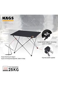 Ultralight Katlanır Kamp Sehpası, Piknik, Bbq, Balıkçılık, Avcılık, Plaj Için Masa Orta Gri ürün fotoğrafı