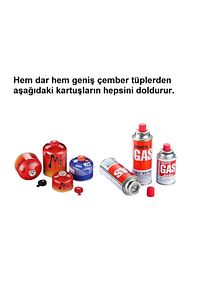 5 li Tüm tüplere ve kartuşlara uygun  Kamp Kartuşu Tekrar Dolum Seti süper 5 Li Set ürün fotoğrafı