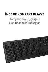Windows Macos Uyumlu 1600 Cpı Hız Wireless Sessiz Kablosuz Türkçe Q Klavye Mouse Set Km-236w ürün fotoğrafı