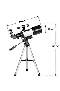 Profesyonel Astronomik Teleskop 150x Yakınlaştırma - 70mm Objektif Uzay-ay-doğa Gözlem Teleskobu ürün fotoğrafı