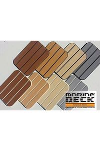 Deck 850*1250*6mm Kahverengi / Siyah Marin Tipi Suni Tik-teak 3m Yapışkanlı Tekne Yat Zemin Kaplama ürün fotoğrafı