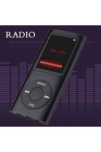 Mp3 Çalar Ses Kayıt Fm Radyo Sd Kart Girişli Mp4 Player 1.8 Inç Renkli Ekran ürün fotoğrafı