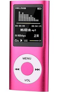 Digital Renkli Ekranlı Hafıza Kartı Girişli Metal Mavi Mp3 Mp4 Çalar ürün fotoğrafı