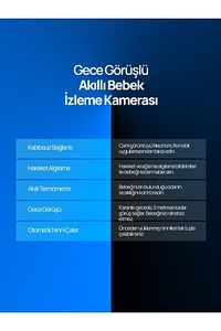 Ninni Söyleyen Gece Görüşlü Ip Wifi Bebek Izleme Kamerası Pembe - App Ile Kontrol ürün fotoğrafı