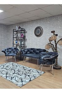 Krom Kaplama - Füme Döşeme | Balon Çay Seti | Balkon Koltuk | Berjer | Balkon Çay Seti ürün fotoğrafı