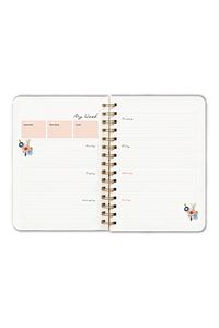 Siyah Çiçekli Ajanda Süresiz Planlayıcı Defter ürün fotoğrafı