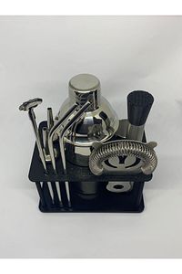 10 Parça Süper Avantajlı Paket Pipetli Kokteyl Hazırlama Seti ( Stand Hediyeli ) ürün fotoğrafı