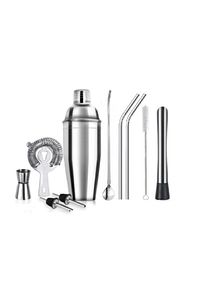10 Parça Süper Avantajlı Paket Pipetli Kokteyl Hazırlama Seti ( Stand Hediyeli ) ürün fotoğrafı