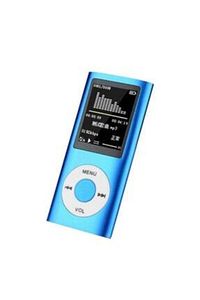 Digital Renkli Ekranlı Hafıza Kartı Girişli Metal Mavi Mp3 Mp4 Çalar ürün fotoğrafı