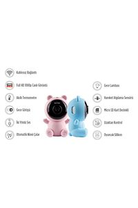 Ninni Söyleyen Gece Görüşlü Ip Wifi Bebek Izleme Kamerası Pembe - App Ile Kontrol ürün fotoğrafı