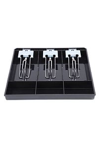 Rampalı Plastik Çekmece Içi Para Düzenleyici 3 Banknot 3 Bozuk Para Gözlü 24,5 X 24,5 X 3,5cm ürün fotoğrafı