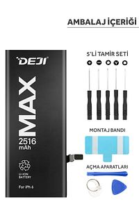 iPhone 6 Batarya 2516 mAh Mucize Batarya Deji ürün fotoğrafı