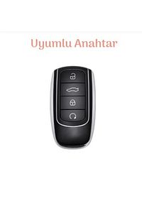 Chery Tiggo Uyumlu 8 Pro Omoda 5 Tiggo 7 Avantgarde Anahtar Kılıfı Siyah/gold Lüx ürün fotoğrafı