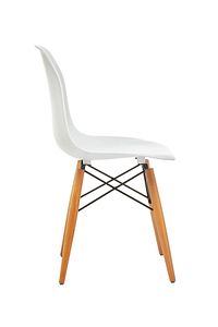 Beyaz Eames Sandalye Natural Ahşap Ayaklı | 4 Adet ürün fotoğrafı