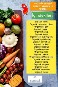Organik Bol Sebzeli Tarhana (13 Sebzeli ) 200gr 8ay ürün fotoğrafı