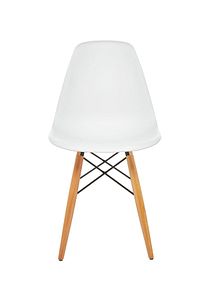 Beyaz Eames Sandalye Natural Ahşap Ayaklı | 4 Adet ürün fotoğrafı