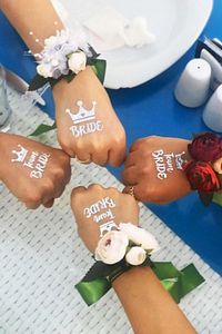 35 Parça Gümüş Bride To Be Seti Bekarlığa Veda Partisi Malzemeleri Kuşak Dövme Taç Balon Süsleri ürün fotoğrafı