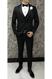 Damatlık Takım Elbise Smokin Slim Fit ürün fotoğrafı