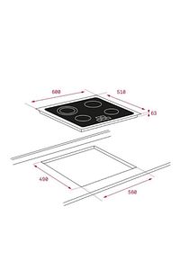 Siyah Ankastre Set ( Tvt 60 - Tz 6415 - Hlb 840 Ss-ml 820 Bıs) ürün fotoğrafı