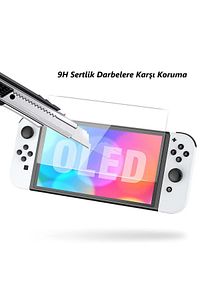 Nintendo Switch OLED 7  Uyumlu inç Ekran Koruyucu Nano Oyun Konsolu ürün fotoğrafı