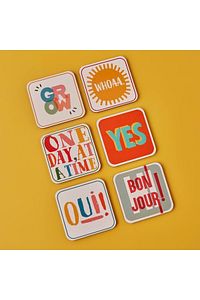 Colore 6'lı Bardak Altlığı Mix (10x10 Cm) ürün fotoğrafı