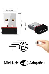 Usb Wifi Adaptörü Kablosuz Wifi İnternet Alıcı Ağ Kartı Masaüstü Bilgisayar Pc 300 Mbps 802.11n ürün fotoğrafı