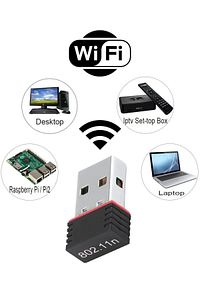 Usb Wifi Adaptörü Kablosuz Wifi İnternet Alıcı Ağ Kartı Masaüstü Bilgisayar Pc 300 Mbps 802.11n ürün fotoğrafı