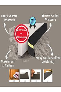 1 Adet Çelik Kapı Altı Rüzgarlık Kapı Altı Eşik Süngeri Kapı Altı Bandı Koku Böcek Su Önleyici ürün fotoğrafı