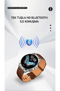Heyplus GTR Akıllı Saat Bluetooth 5.2 Sesli Görüşme 1.60 inc Amoled Ekran Silver ürün fotoğrafı