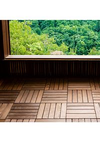Dişbudak Ağacı Balkon Bahçe Ahşap Yer Döşemesi Karo Deck 30x30 cm - 10 Adet (0,9m2) ürün fotoğrafı