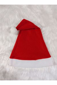 Kırmızı Polar Yılbaşı Noel Baba Şapkası Çocuk Boy ürün fotoğrafı