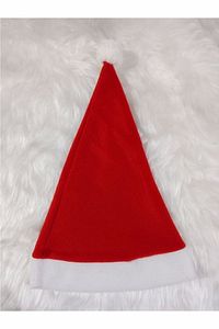 Kırmızı Polar Yılbaşı Noel Baba Şapkası Çocuk Boy ürün fotoğrafı