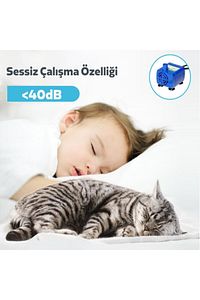 Pet Kedi Köpek Için Su Pınarı Su Çeşmesi Su Sebili 2.4 Lt Usb Ile Çalışır ürün fotoğrafı