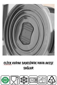 Mikrodalga Ve Difrizde Kullanılabilen Saklama Kabı Seti Yuvarlak 12'li Mürdüm ürün fotoğrafı