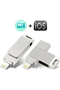 Iphone - Pc Uyumlu 128 GB Otg Flash USB Data Bellek ürün fotoğrafı