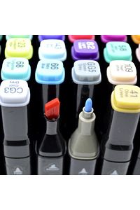 Çift Taraflı Touch Marker Kalem 80 Li Set Çantalı ürün fotoğrafı
