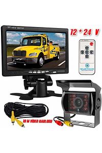 7 Inç Monitör Ve Park Kamera Seti ( 12 * 24 Volt Uyumlu ) ürün fotoğrafı