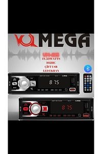 All-215 Bluetooth Oto Teyp Çift Usb'li Araba Teyibi Kumandalı Oto Teyip Mp3 Çalar ürün fotoğrafı