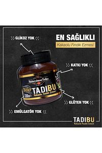 Tadıbu Bitter Kakaolu Fındık Ezmesi 330 gr + Tadıbu Kakaolu Fındık Ezmesi 330 gr x 2 Adet ürün fotoğrafı