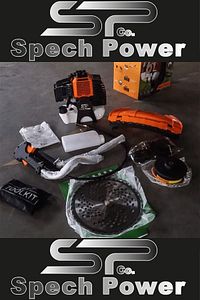 Spech Power U.s.a 2.1hp Tam Profesyonel Bronz Piston Benzinli Ot Çalı Çim Biçme Makinası Yan Tırpan ürün fotoğrafı