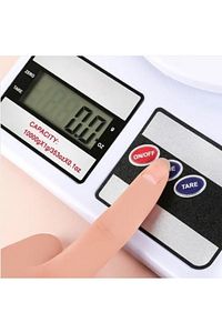 Dijital hassas 10 kg mutfak terazisi tartısı lcd ekranlı ürün fotoğrafı