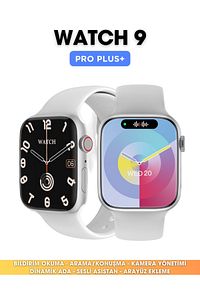 Watch 9 Pro Plus 2gb Hafızalı Beyaz Akıllı Saat Android Ve Iphone Uyumlu ürün fotoğrafı