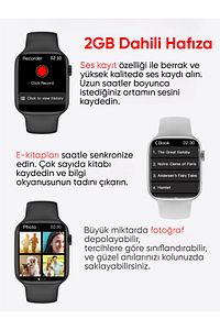Watch 9 Pro Plus 2gb Hafızalı Beyaz Akıllı Saat Android Ve Iphone Uyumlu ürün fotoğrafı