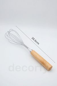 Bambu Saplı Çırpıcı, Ahşap Çırpma Teli, 25.5cm ürün fotoğrafı