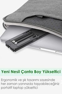 Plastik Ayarlanabilir Laptop Altlığı Macbook Notebook Yükseltici Dizüstü Bilgisayar Tutucu Aksesuar ürün fotoğrafı