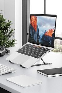 Plastik Ayarlanabilir Laptop Altlığı Macbook Notebook Yükseltici Dizüstü Bilgisayar Tutucu Aksesuar ürün fotoğrafı