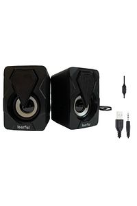 Bilgisayar Hoparlörü Rgb Led Işıklı Gaming Oyuncu Hoparlörü 3.5mm Jack Usb Speaker 1+1 Ses Sistemi ürün fotoğrafı