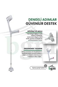Akıllı Baston- Kanedyen Değnek- Yüksek Kalite Ortopedik Yürüme Desteği- 1 Adet ürün fotoğrafı