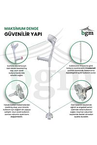 Akıllı Baston- Kanedyen Değnek- Yüksek Kalite Ortopedik Yürüme Desteği- 1 Adet ürün fotoğrafı
