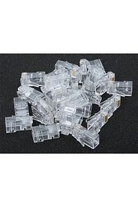 Rj45 Cat5 Cat6 Ethernet Internet Kablo Soketi Konnektörü 8p8c Rj45 Jack Jak Uç Uc 30 Adet ürün fotoğrafı